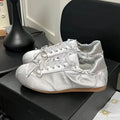 2026 Brand New Summer Satin Pink Cute Ballet Flats Shoes Women Sweet Casual Sneakers Shoes Trainers Comfy Walk Daily Footwear
