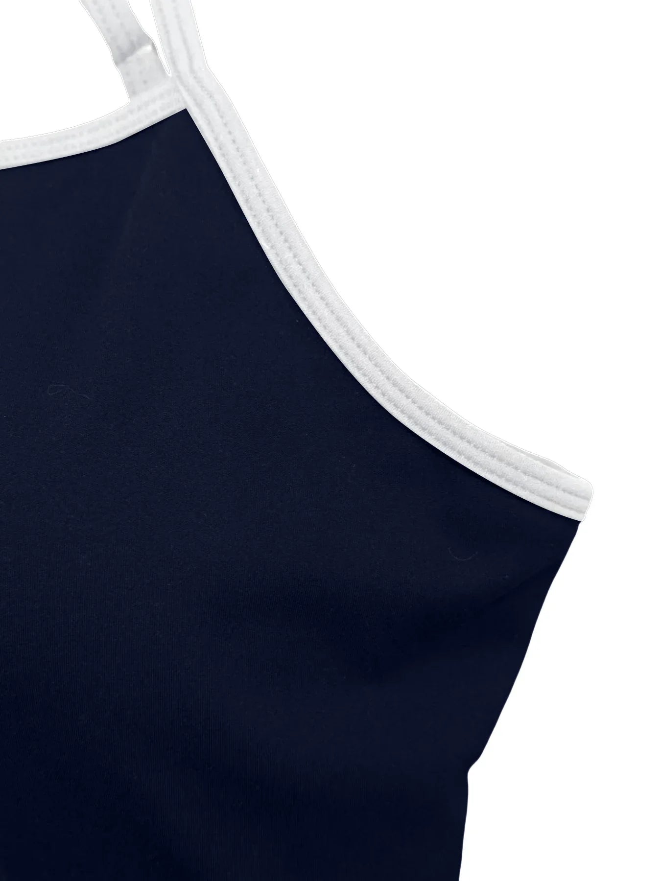 Women's color blocked camisole dress hanging sleeveless thickened tennis sportswear slim fit gym sportswear short skirt