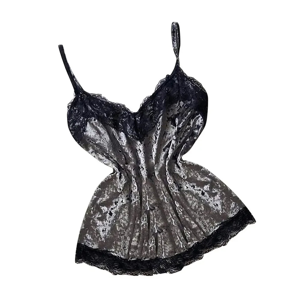 Summer Velvet Pyjamas Set for Women Sleepwear Sleeveless Straps Nightwear Lace Trim Cami Top and Shorts Sets Sexy Lingerie