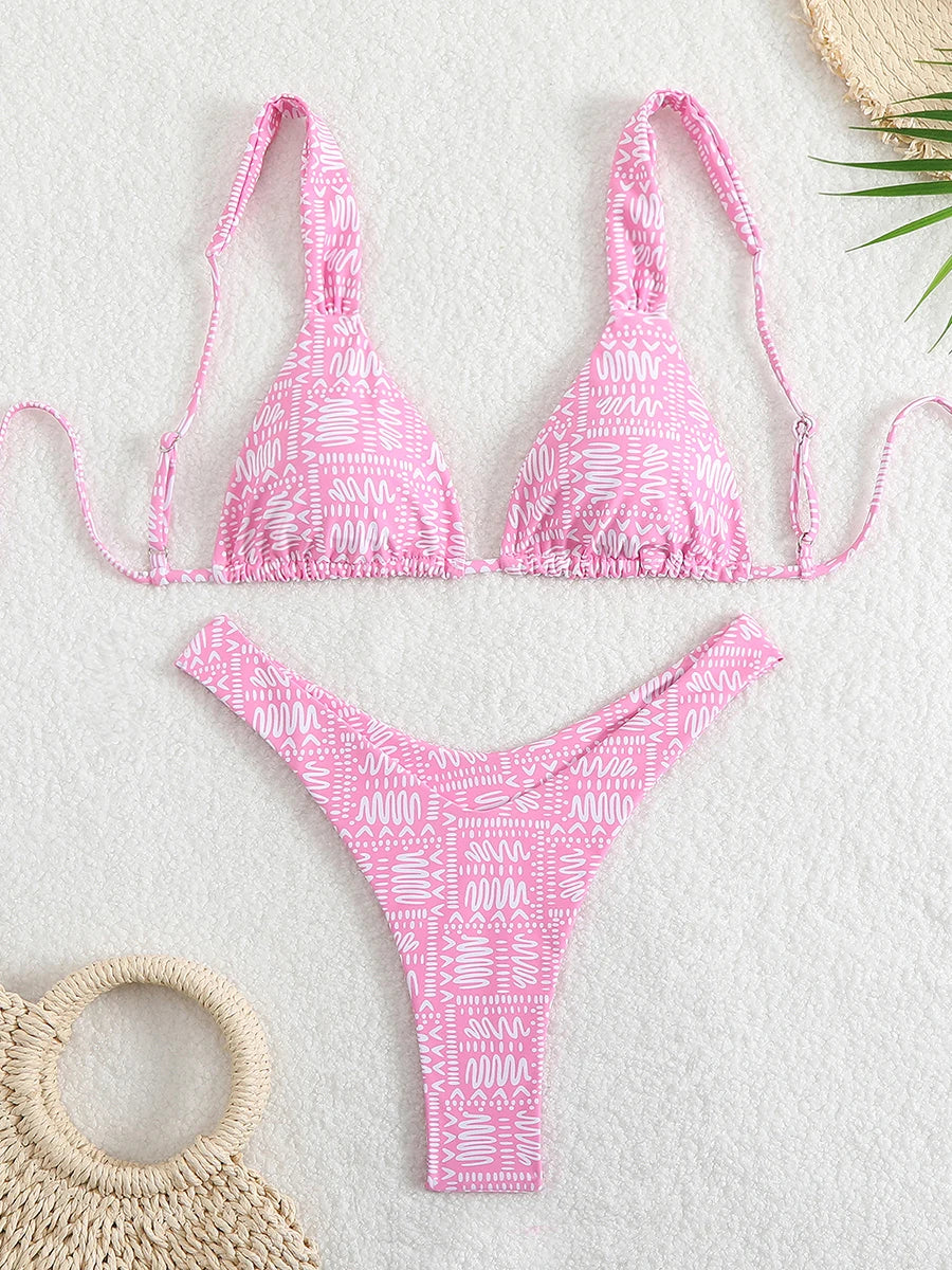 2026 Triangle Strappy Bikini Women Sexy Swimwear Female Brazilian Swimsuit Bathers Bathing Swimming Swim Suit Beachwear Summer