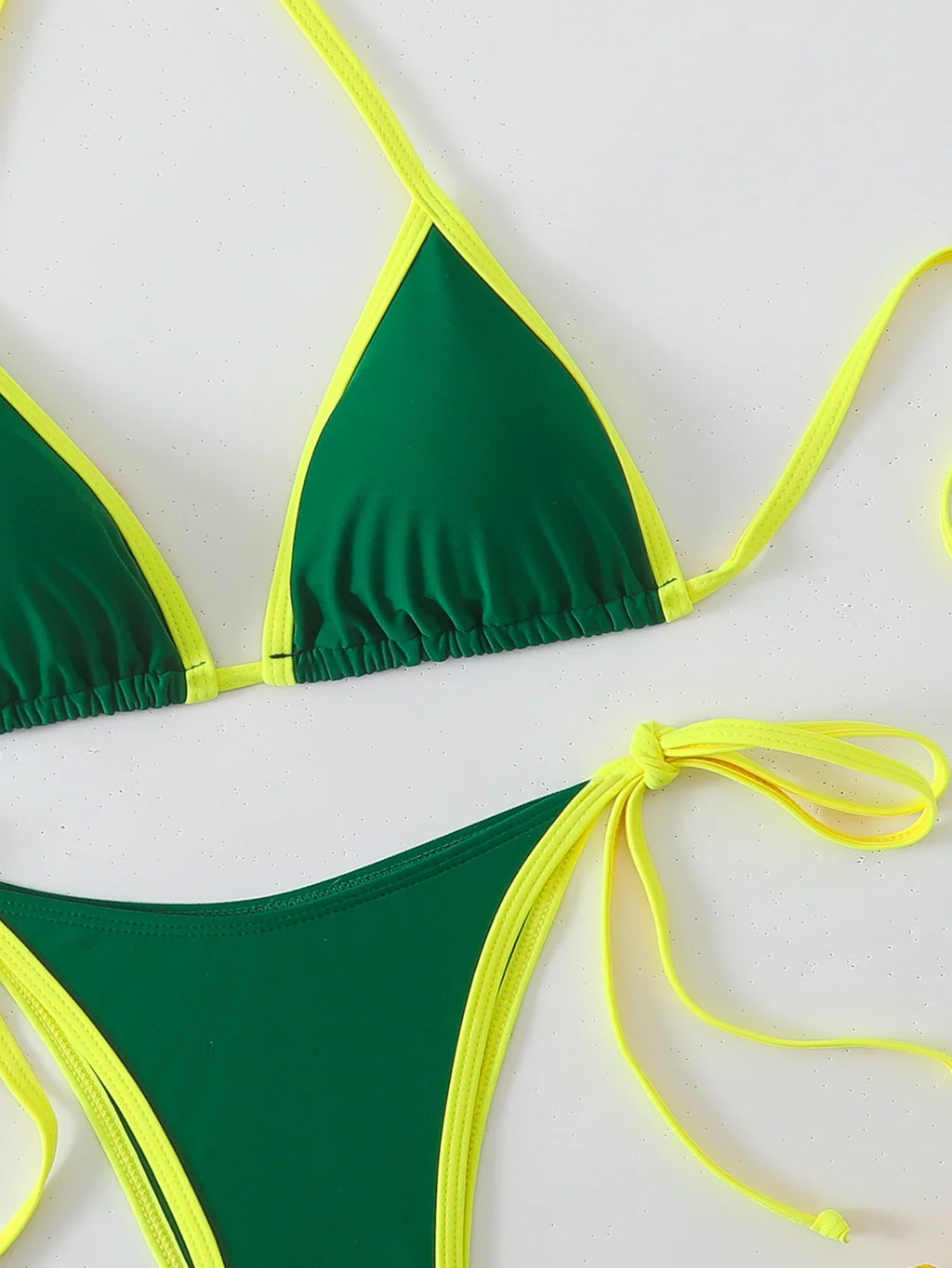 Halter Triangle String Thong Bikinis 2026 Women Sexy Swimsuit Solid Brazilian Swimwear Female Bathers Bathing Swimming Swim Suit
