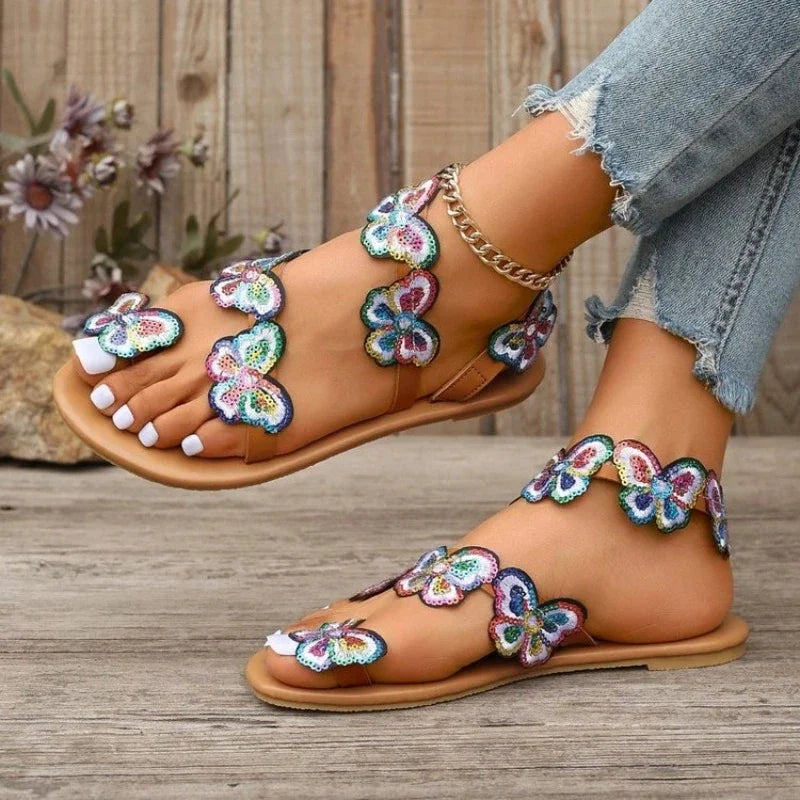 Flat Heel Sandals Women Summer Beach  Sandals Woman Large Size Casual Shoes