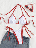 sexy string micro mini patchwork bikinis sets two pieces swimsuit thong Swimwear Biquini conjunto de bikini tankini beachwear