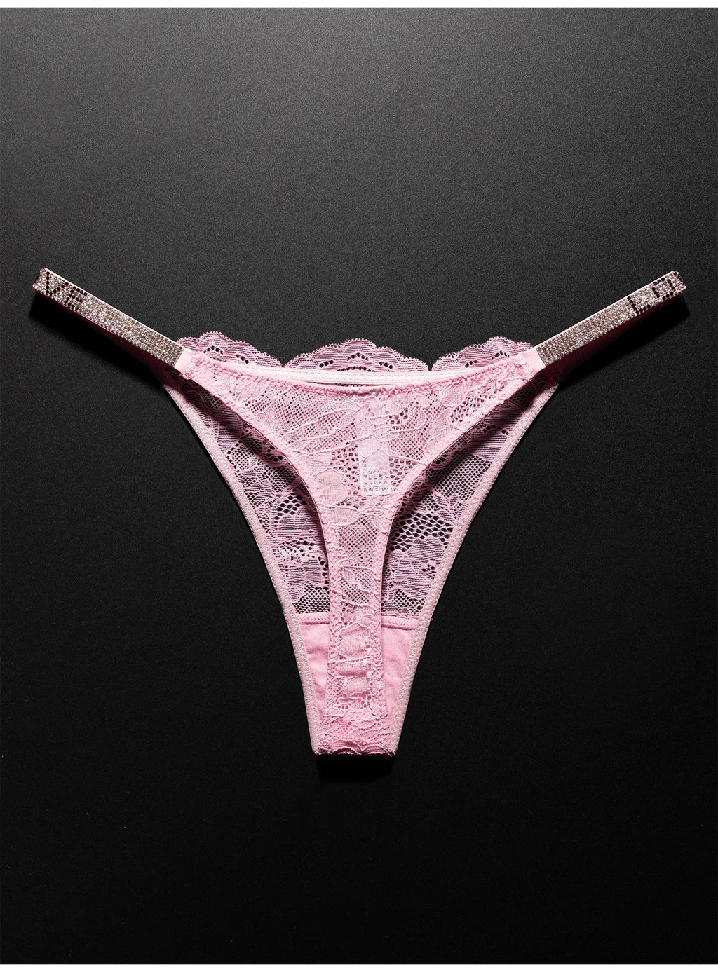 Lace Sexy Girls Women Panties Seamless Underwear Rhinestone G String Letter Transparent Thong For Female Low Rise Ladies Briefs