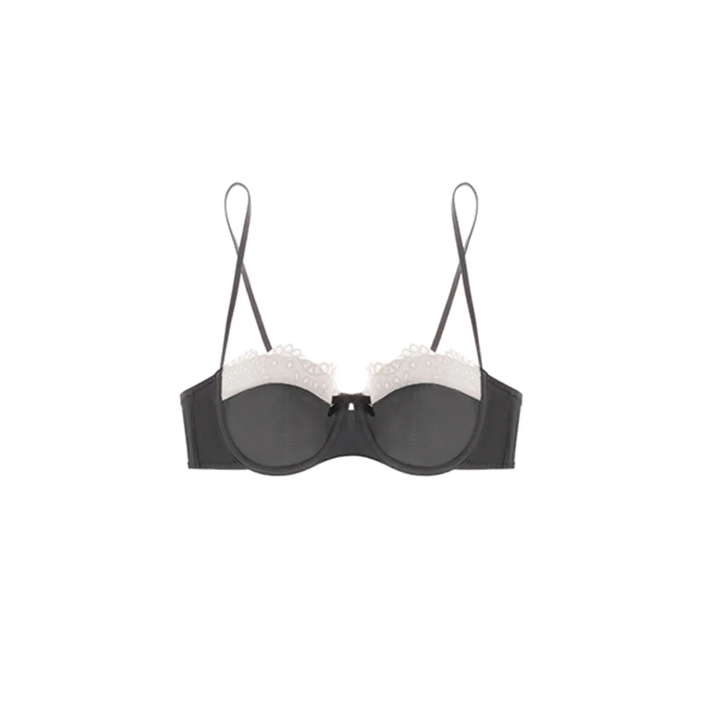 Sexy Push Up Bra Small Breasts Women, Pure Sensual Lace Lingerie Set Summer Thin No Empty Cup Gather Support Beautiful Bralette