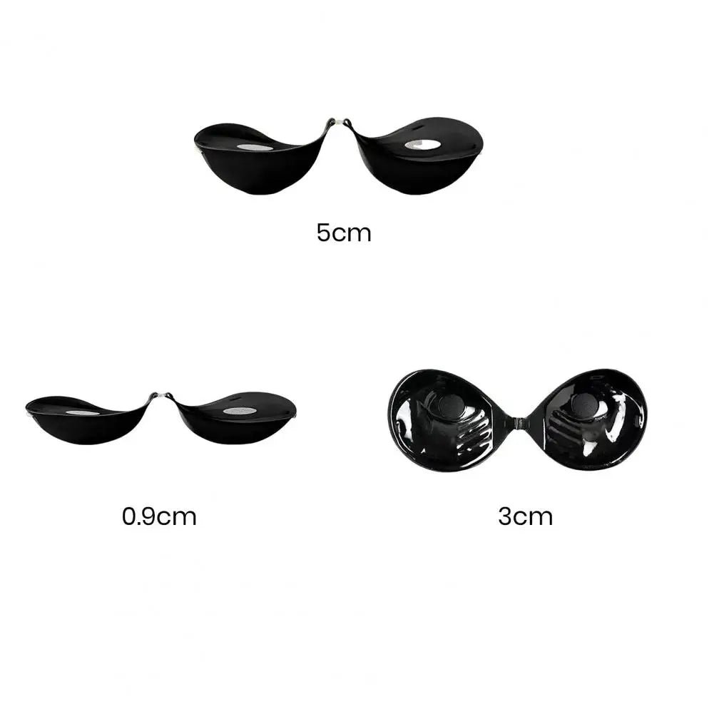 Women Silicone Chest Pad Anti-slip Invisible Thickened Breast Support Sticky Pasties Nipple Covers Strapless Adhesive Bra