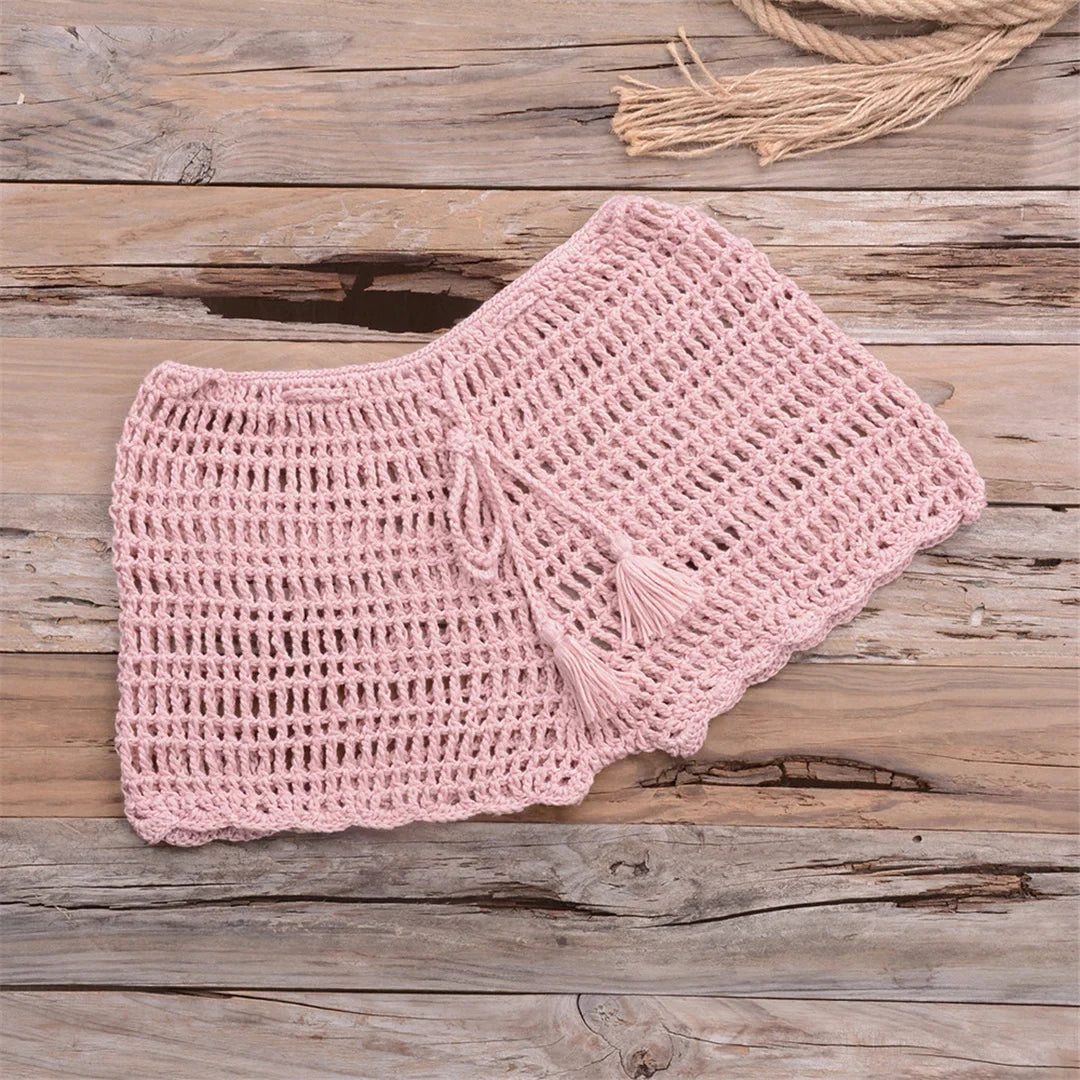 17 Colors Bikini Bottom Hollow Out Mini Shorts Swim Brief Women Swimwear Female Bather Brazilian Tanga Panties Underwear V7011