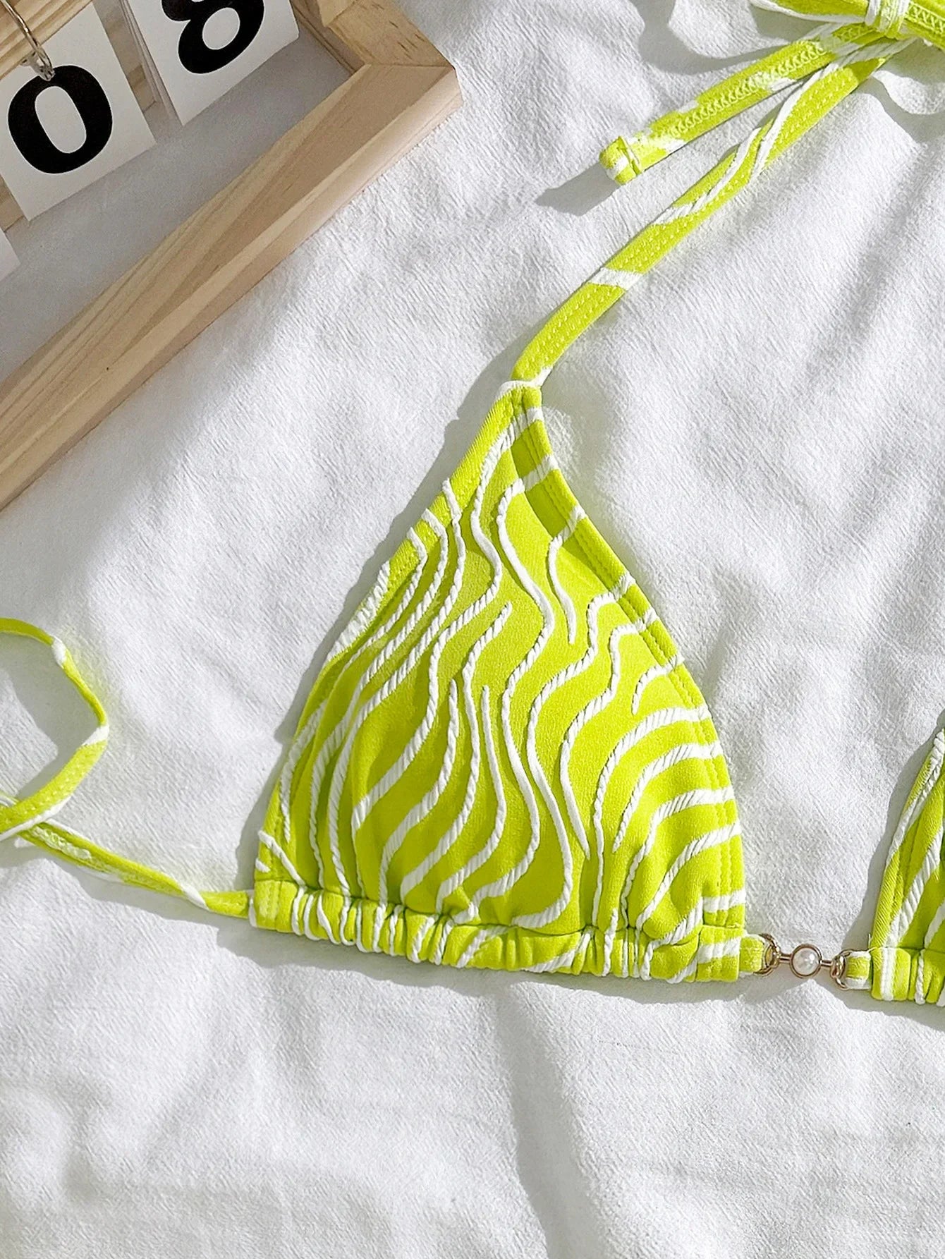 sexy wave halter tie bikinis sets 3pcs with tie mini skirt thong swimsuits swimwear bathing suit beach outfits biquini tankini