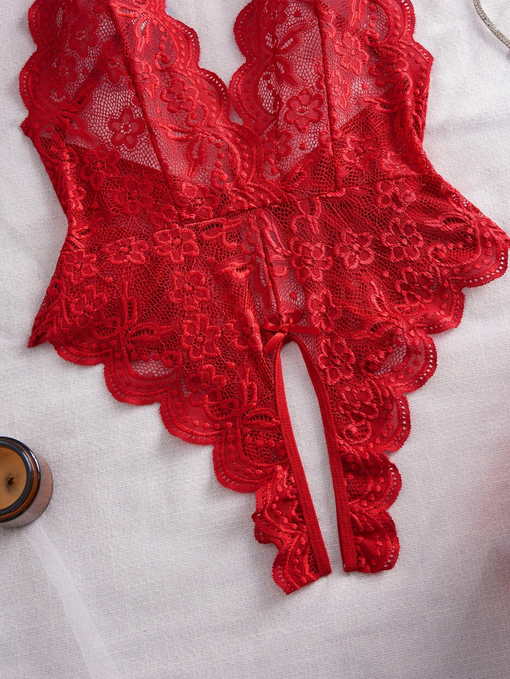 Women's Lace Bodysuit Comfortable Soft Stretch Fashion Casual One Piece Underwear Sleepwear