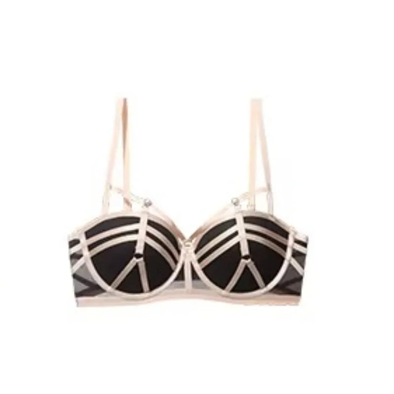 Modest Pure Desire Bralette Set for Women Push Up Bra Small Chest Wireless Full Coverage Summer Comfortable Lingerie Set MOYISU