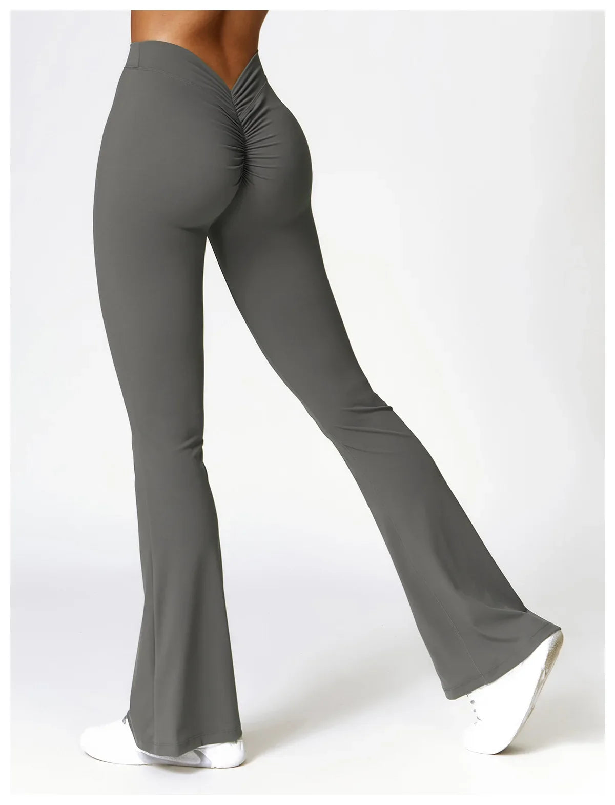 Sexy Sports Leggings Women V Back Scrunch Flares Leggings High Waist Yoga Flares Pants Push Up Gym Leggings Women Yoga Clothes