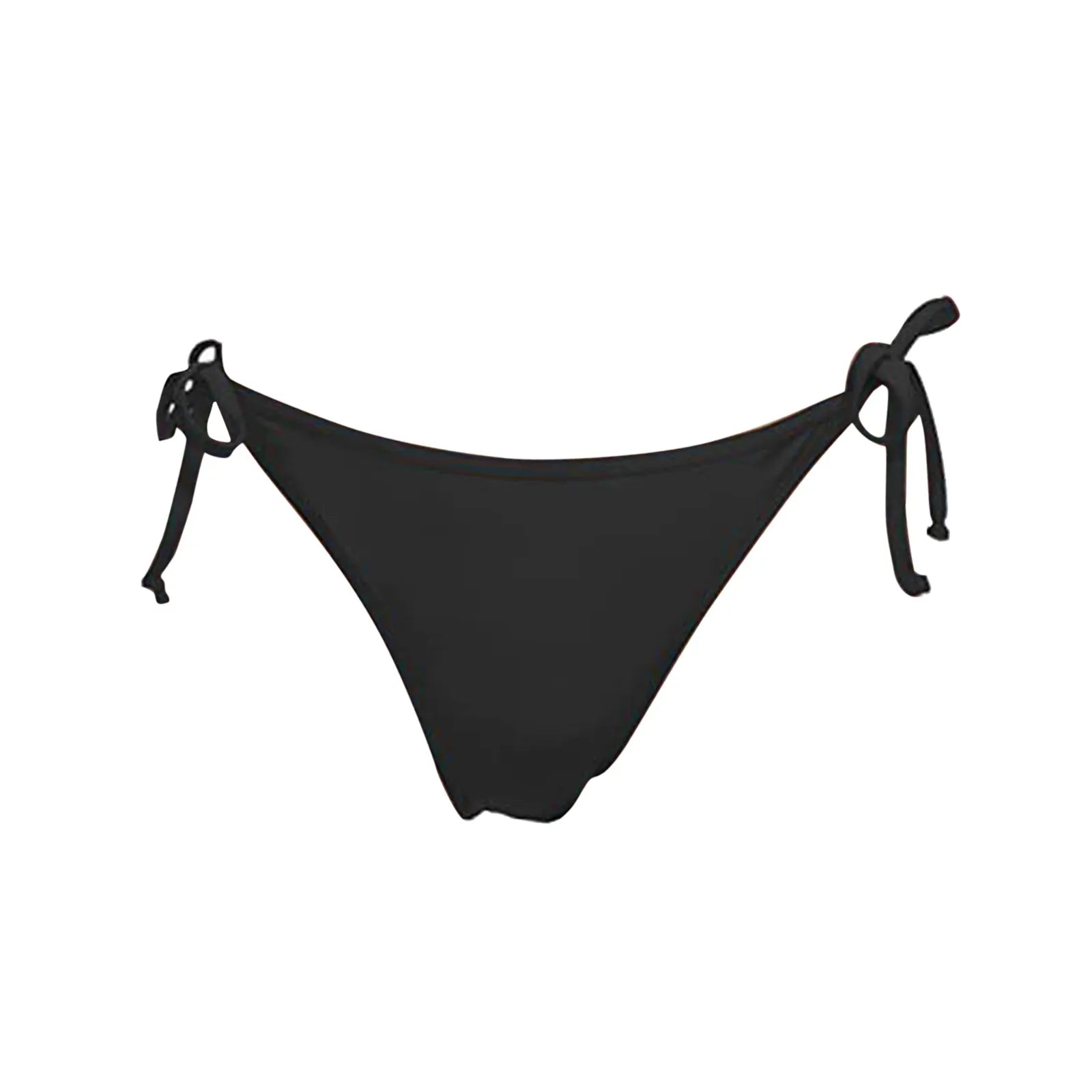 Women Summer Side Tie Bikini Bottoms Triangle Cut Swimwear Quick Dry Solid Color Beachwear For Pool Vacation Swimming Trunks