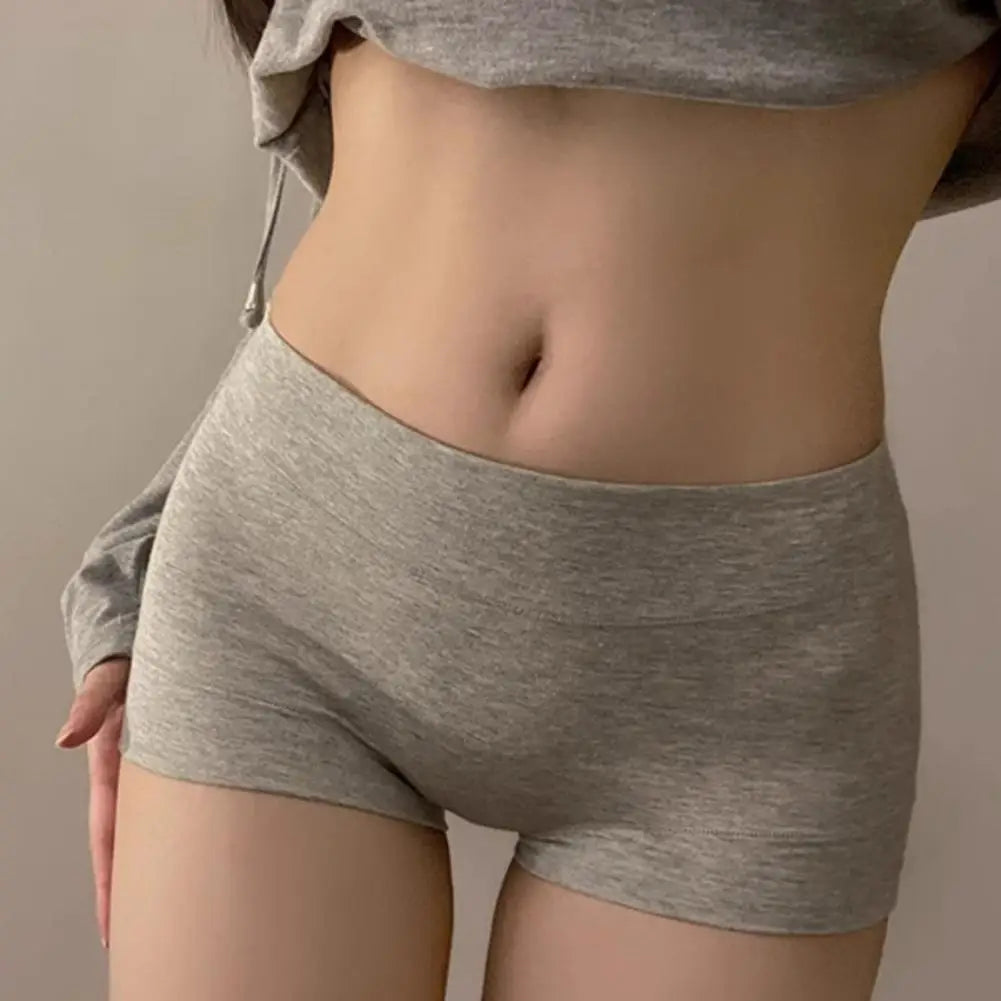 Women's Boyshort Panties Full Coverage Cotton Boxer Briefs Seamless Stretch Underwear Panties for Daily Wear