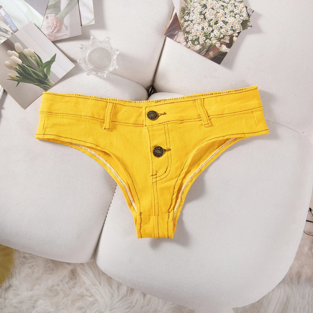 Sexy Low Waist Mini Denim Shorts Women Summer Beach Short Pants Jeans Woman Fashion Womens Club Party Jean Micro Shorts LTMW