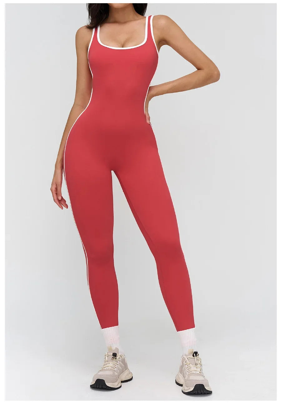 Women Jumpsuit Gym Set Yoga Suit Back Cross Sportswear Sports Jumpsuit Fitness Dance Performance Rompers Workout Bodysuits