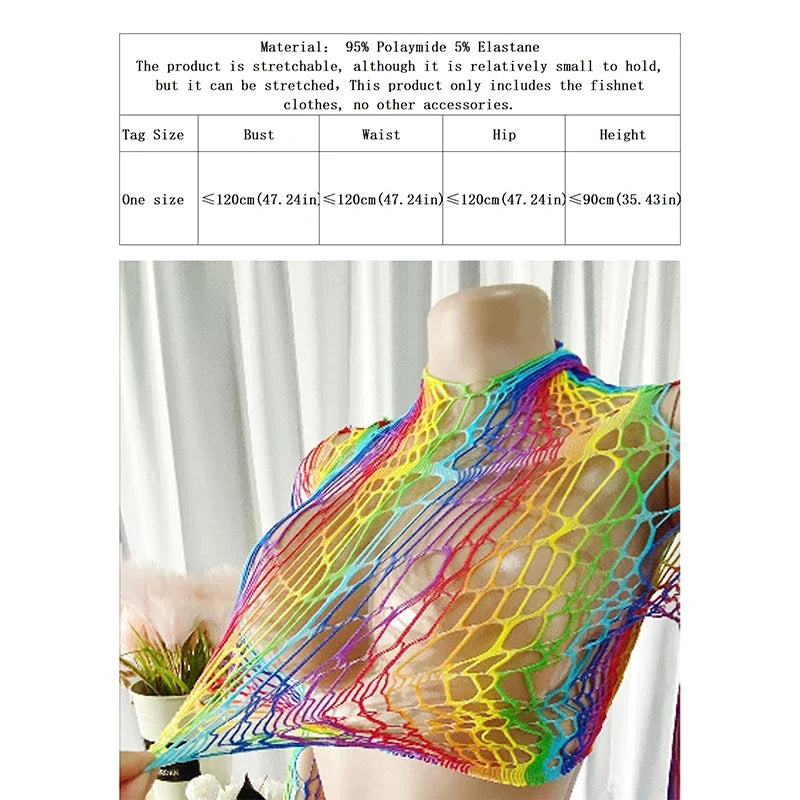 1 Set Sexy Women Fishnet Cover Ups Hollow Out Bodycon Women's Swimwear See through Tassel Dress without Bikini Beachwear