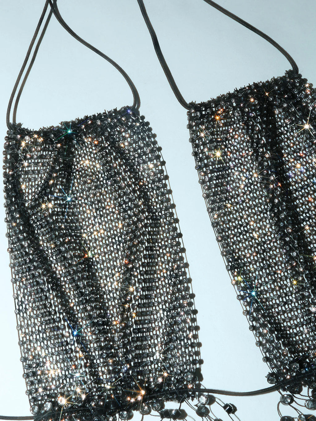 Sexy Women Rhinestone Halter Tops Tie-up Bling Body Chain Bra Going Out Lingerie Camisoles for Party Clubwear
