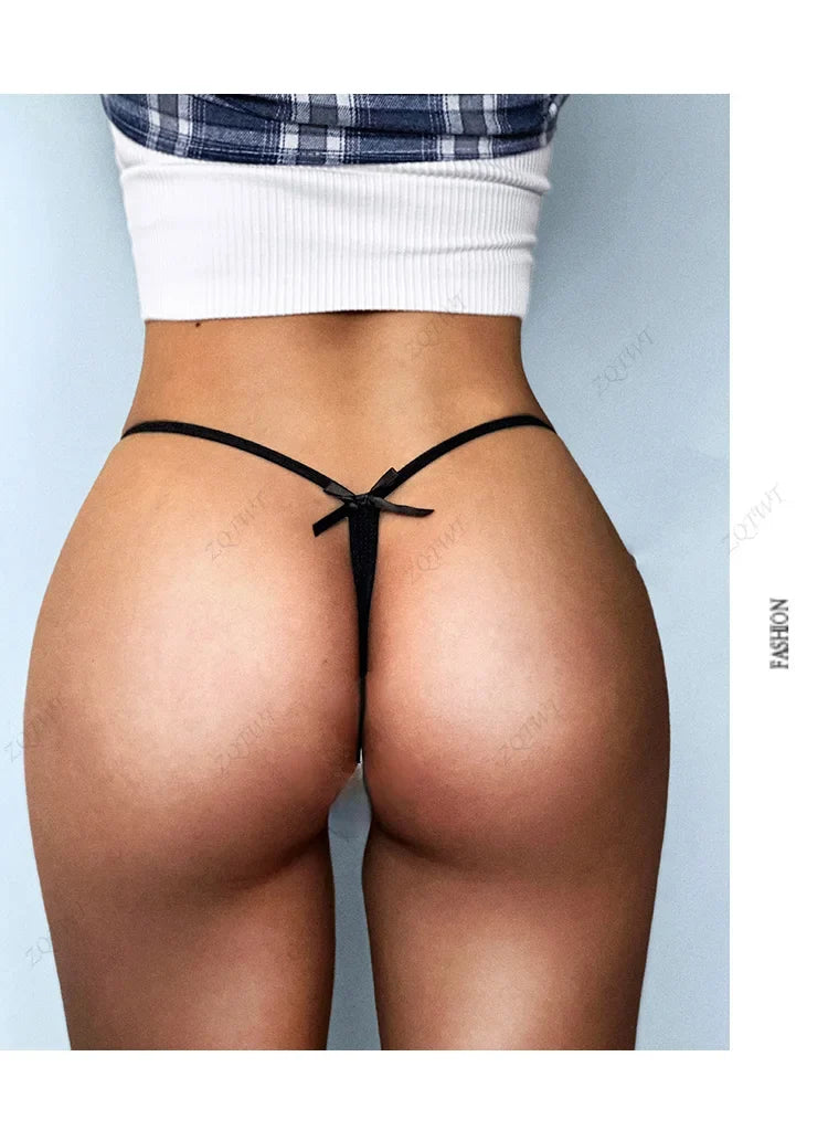 Ice Silk Sexy Women Panties G String Briefs Girls Thong Underwear Soft Thin Brazilian Low Waist Underpants Seamless Lingerie