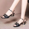 Women Floral Sandals for Outdoor 2026Luxury Designer Chic Woman Beach Fashionable Elegant High Heels Sandalias De Mujer