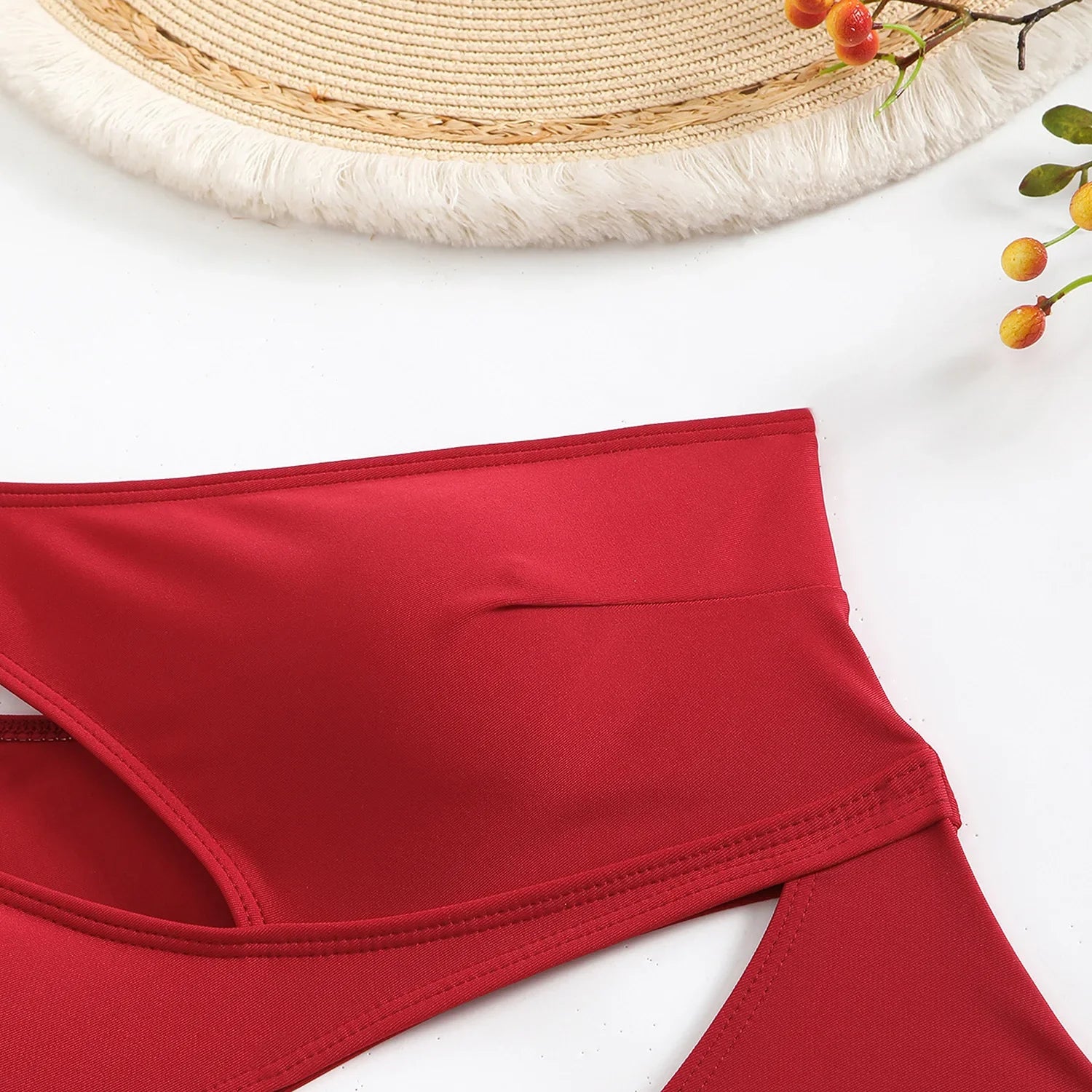 Cut Out Asymmetric One Shoulder One Piece Swimsuit Women Swimwear Female Monokini High Cut Bather Bathing Suit Swim Beachwear