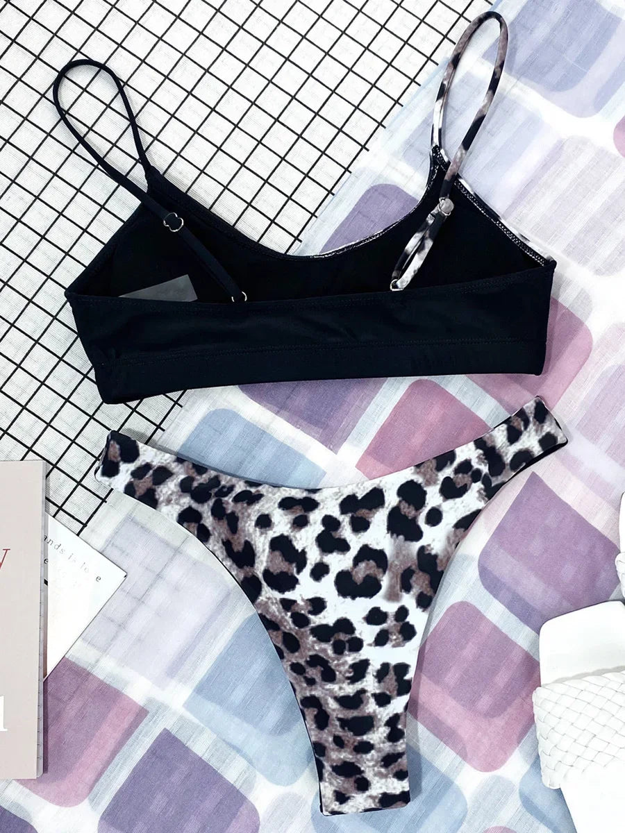 2026 Snake Leopard Brazilian Bikini Female Swimsuit Women Swimwear Two Pieces Bikini Set High Cut Bathing Suit Swim Beach Wear