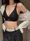 MOYISU Japanese Silky-Tech Bralette - Traceless Wireless Summer Bras for Small Chest Pull Together Soft Support Back Tuck Design
