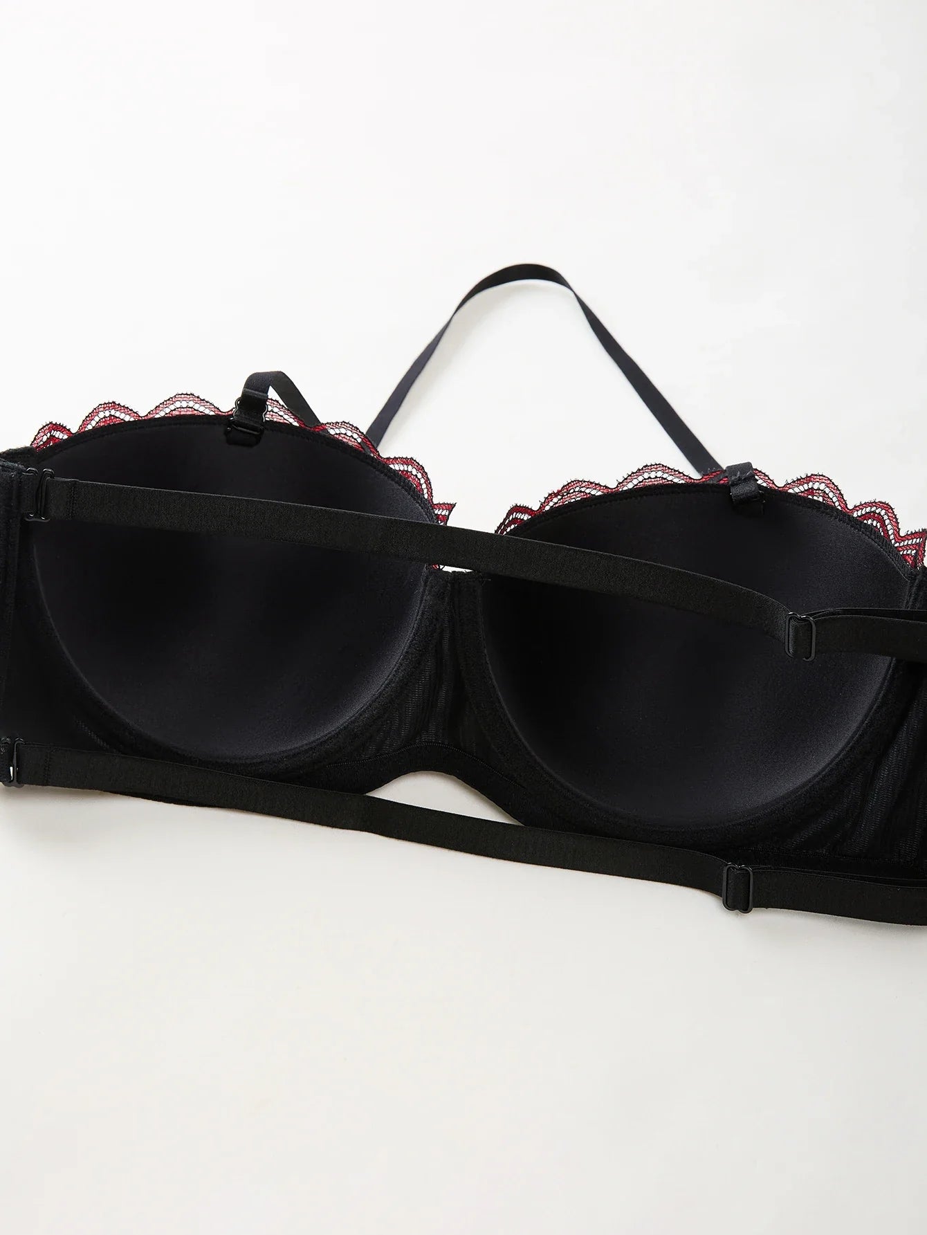 B C D Thin Cup Floral Lace Large Size Bra Side-Breast-Enhancing Silicone Pad Minimizer Push up Comfortable Bra