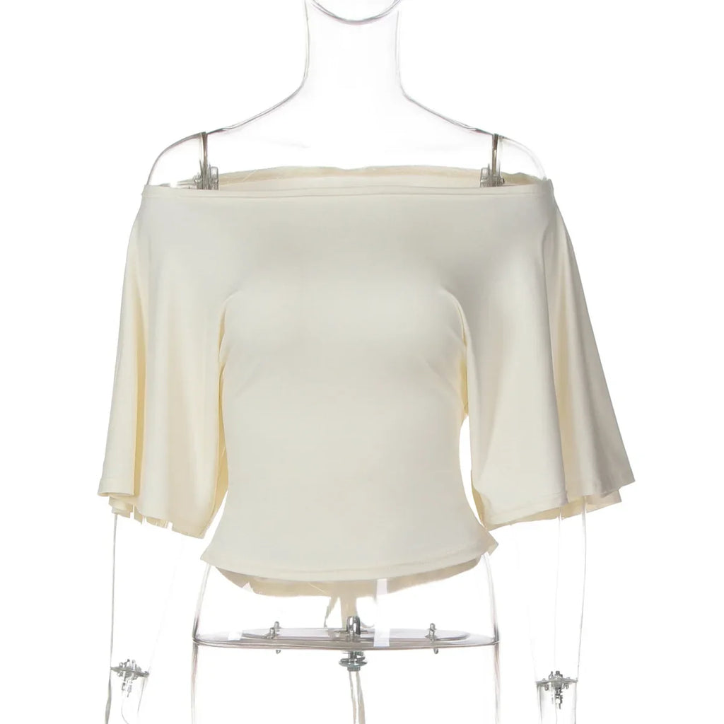 FDYOUI Sexy Short Sleeve Lace-up T-shirts Women 2026 Summer Diagonal Collar Corset Tops Streetwear Y2K Female Bandage T Shirt
