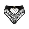New Style Mesh Sexy Women's Panties Solid Color Mid High Waist Fishnet Lingerie Ladies Hollow Out Transparent Elasticity Briefs