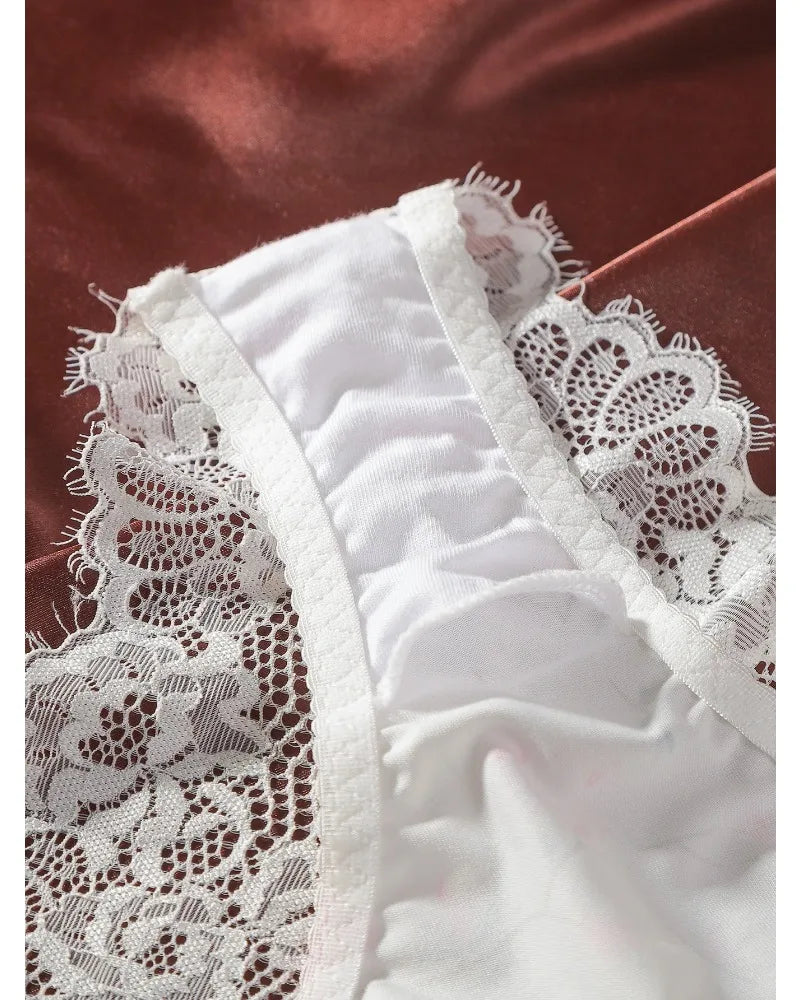 Toucheart Sexy Underwear Intimate Push Up Bra Exotic Sets Bra Set Lace Panties for Women Mesh Patchwork Sexy Lingerie Suit Women