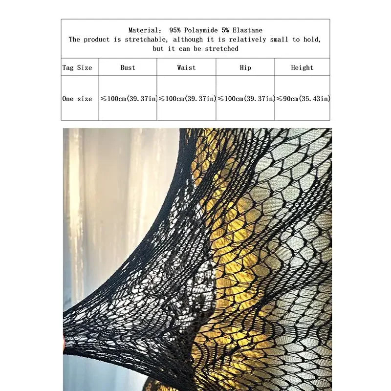 Sexy Beach Cover Up Dress Hollow Out Fishnet Dress Without Bikini Summer Holiday Beachwear Slimming Womens Black Beachdress
