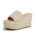 Wedge Sandals for Women Espadrilles Platform Sandals Summer High Heels Slides Outdoor Beach Slippers Slip on Dress Mules Shoes