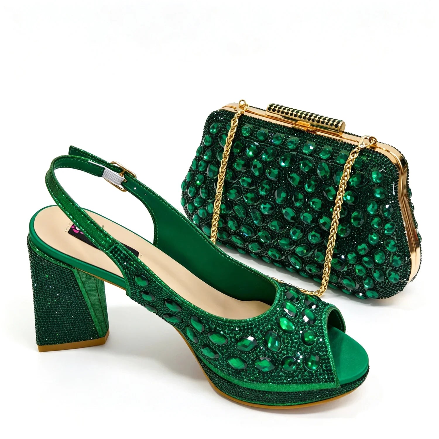 doershow nice African Shoes And Bag Matching Set With pink Hot Selling Women Italian Shoes And Bag Set For Party Wedding !HLO1-3
