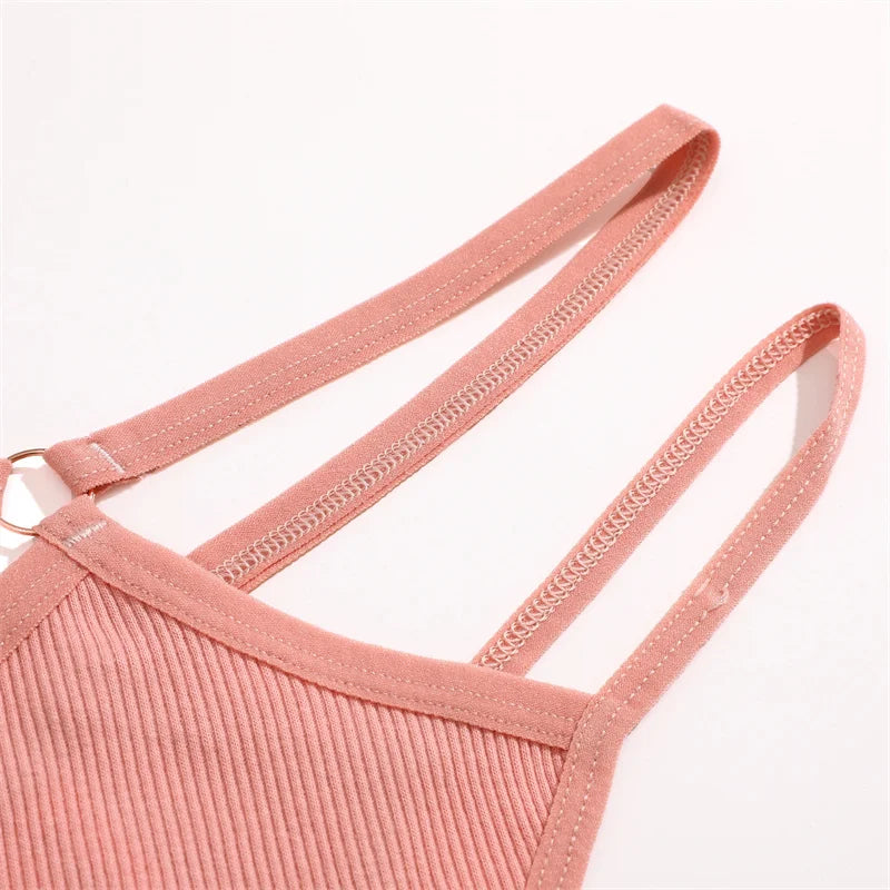 5PCS Women Sexy Cotton Panties Two Belts Hollow Out G-String Thongs Breathable Underwear for Female Solid Color Lingerie S-XL