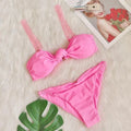 Bikini 2026 Sexy Swimwear Swimsuit Women Knotted Colorful Chain Bikini Set Bathing Suit Beach Female 4 Colors Biquinis Feminino