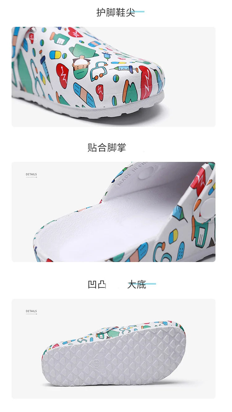 Medical Shoes EVA Non-slip Laboratory Doctor Clogs Non-slip Nurse Surgical Slides Casual Beach Womens Indoor Work Slippers