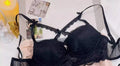 Japanese Lace Bra Set, Heart Pendant Purple Lingerie Sexy & Pure Small Chest Push Up Bralette, Fashion Outerwear Design Enhancer