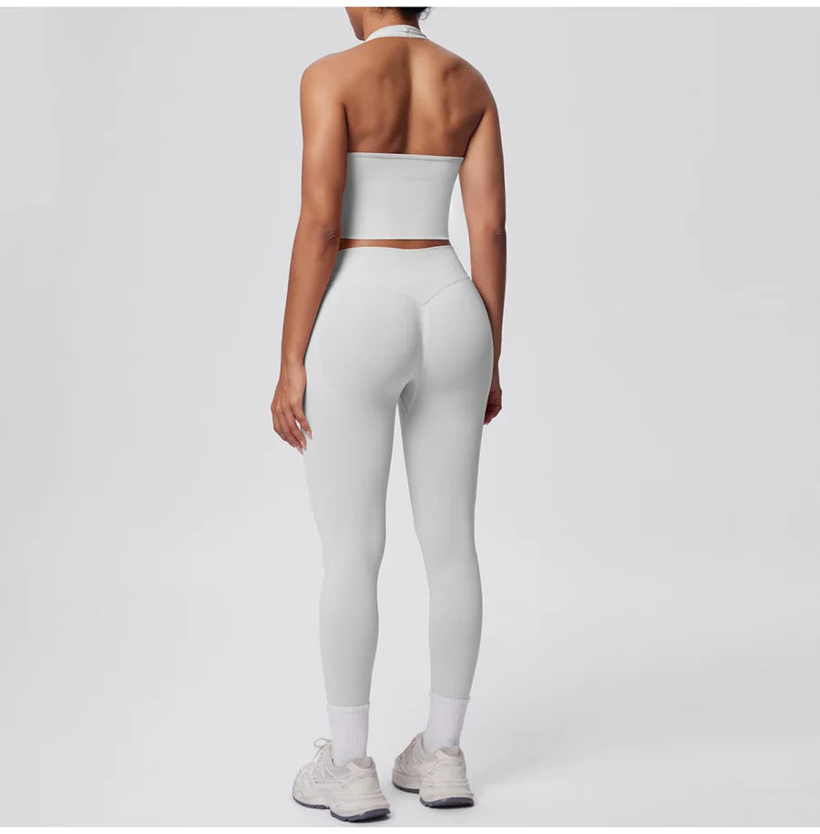 2pcs Yoga Set Gym Outfits Clothes Athletic Wear Yoga Suits For Women Fitness Set Tracksuits Sports Bra Gym Leggings Sportswear