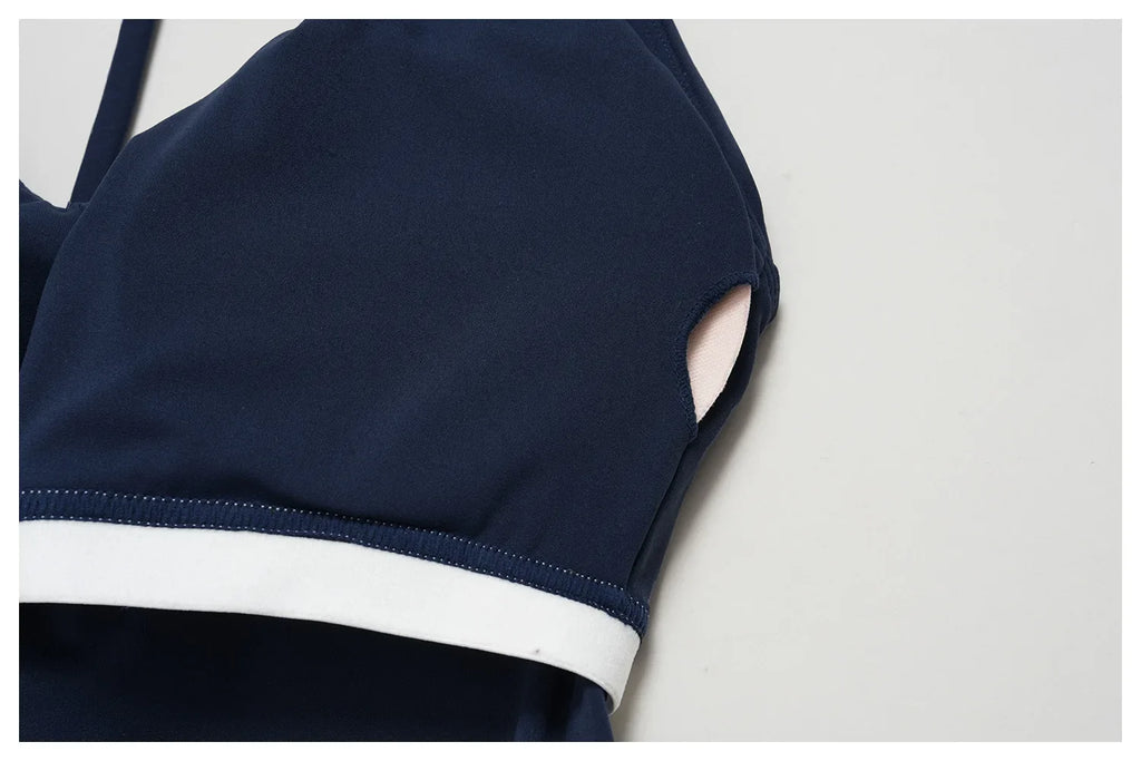Color Blocked Yoga Suit 2 Pieces Women Slim Sports Tank Top High Waist Leggings Shorts Outfit Tight Outdoor Running Fitness Suit