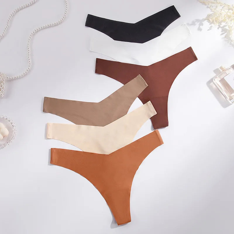 Seamless Women Panties Underwear Female Thong Intimates G String  Ladies Low-Rise Briefs Sexy Panty Set Lingerie Size S-XL