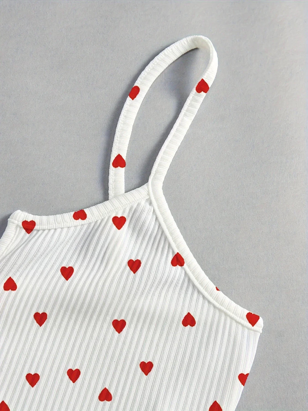 Valentine's Day Love Print Bow Dipped Crop Tops and Shorts Set Women Sexy Pajamas Sets Summer Casual Loungewear Home Clothes