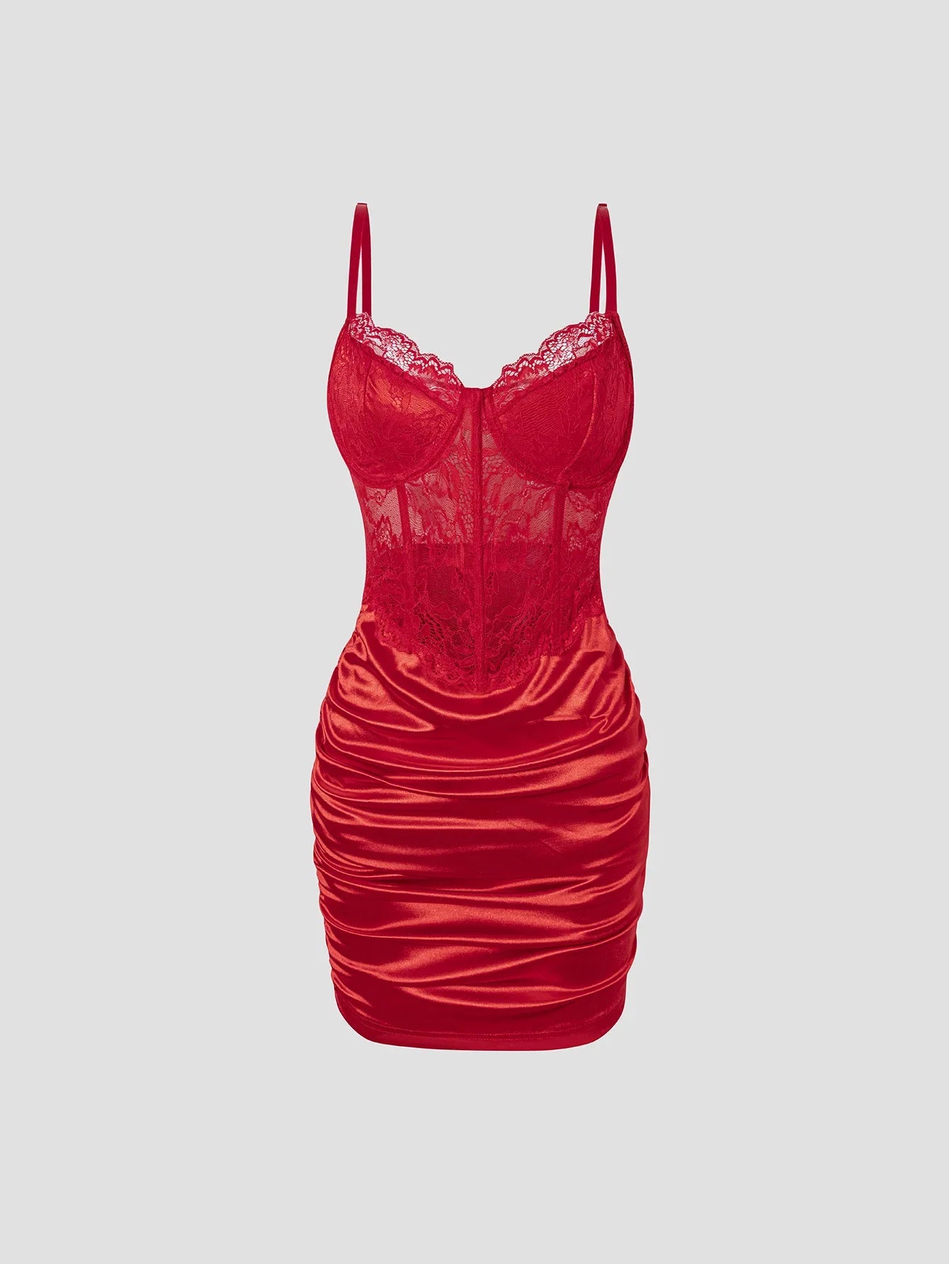 Hot Girls Slim Spaghetti Strap Mini Dresses Women Sexy See Through Flower Lace Fold Package Hip Bodycon Short Dress Club Vestido