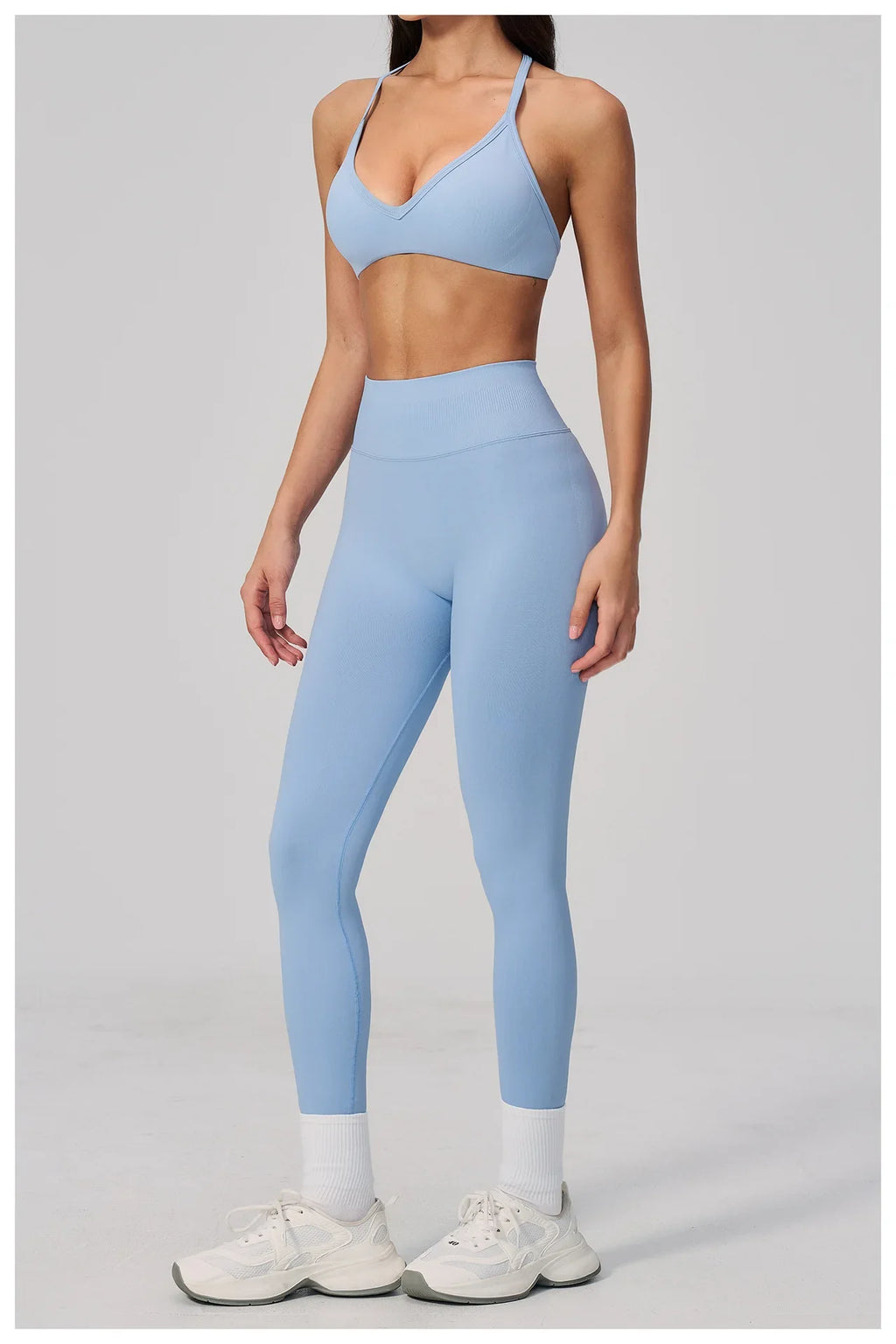 Breathable Quick Drying Yoga Set for Women Beauty Back Sports Bra High Waist Leggings Fitness Suit Outwear Gym Running Tracksuit