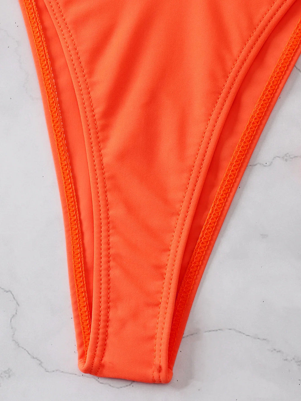 2026 Sexy Orange Bikini Hollow Out Push Up Two-Piece Swimsuit Women Halter Bandage Backless Thong Swimwear Summer Beachwear New