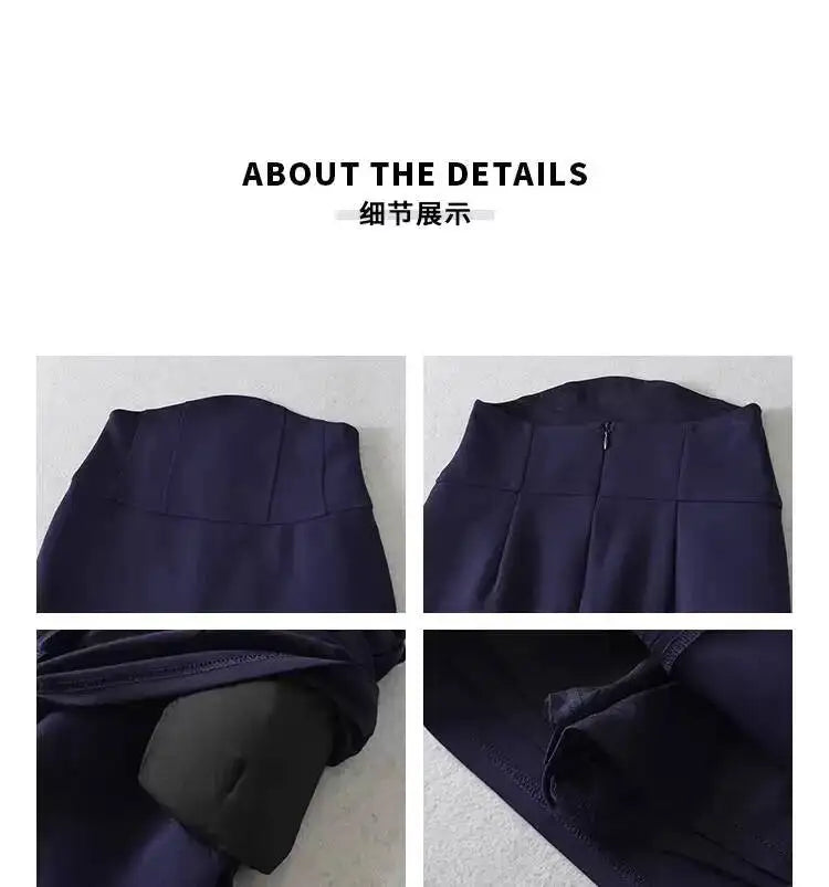 Korean Style Pure Desire Sexy High Waist Hip Enhancing Waist Slimming Anti-Exposure Bodycon Skirt Short Skirt Sweet AYE8