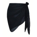 Summer Vacation Bikini Beach Skirt Women Beach Swimming Chiffon Skirt Lightweight Scarf Beach Swimsuit Hoodie Strap Design Sexy