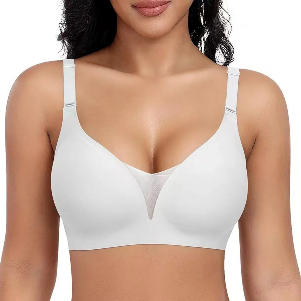 Women's Seamless Bra 3/4 Cup Thin Molded Cup Bra Thin Flattering Plus-size Soft Support Push-up and Comfortable Breathable Bra