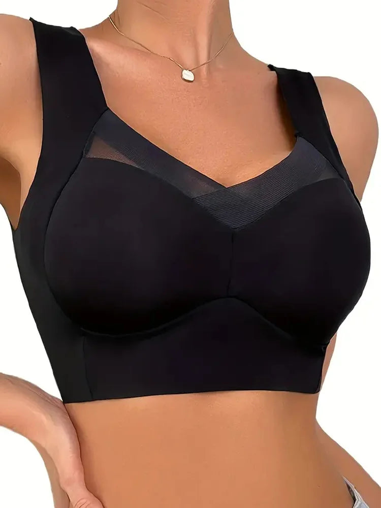 Women Seamless Bras Sports Plus Size Sexy Bras Patchwork Lace Push Up Underwear with Chest Pad Yoga Underwear Women Underwear