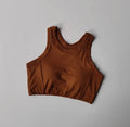 Women's sports bra vest yoga suit, shock resistant running, fitness training, quick drying one-piece vest