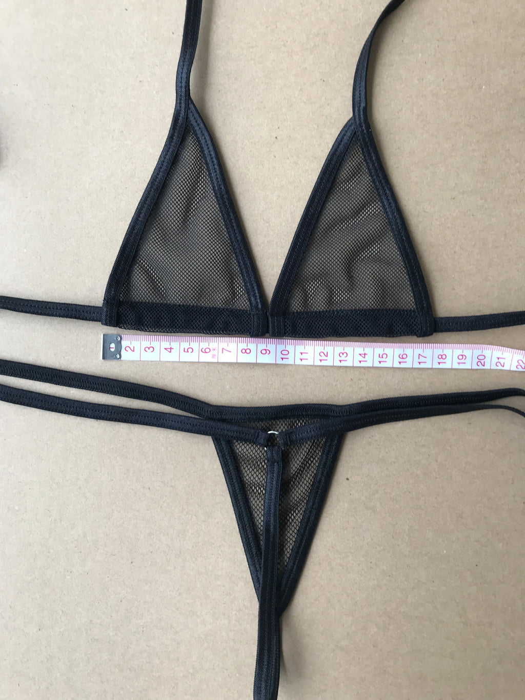 DEKA Women Sexy Bandage Mini Micro Bikini Set Mesh Transparent Erotic Bathingsuit Beachwear Sunbath Lingerie Underwear Plus Size